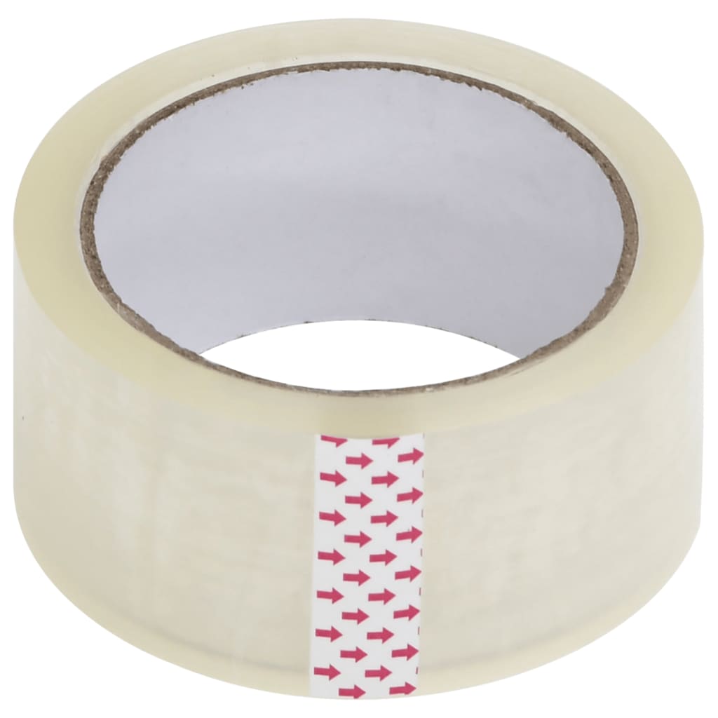 vidaXL Paketklebeband 72 Stk. Transparent 48 mm x 66 m