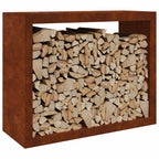 vidaXL Brennholzregal 100x40x80 cm Wetterfester Stahl