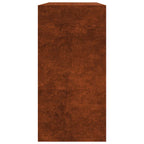 vidaXL Brennholzregal 100x40x80 cm Wetterfester Stahl