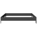vidaXL Hochbeet Schwarz 100x100x18,5 cm Stahl