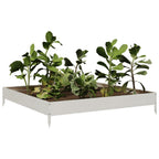 vidaXL Hochbeet 100x100x18,5 cm Edelstahl