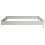 vidaXL Hochbeet 100x100x18,5 cm Edelstahl