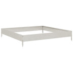 vidaXL Hochbeet 100x100x18,5 cm Edelstahl