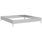vidaXL Hochbeet 100x100x18,5 cm Verzinkter Stahl