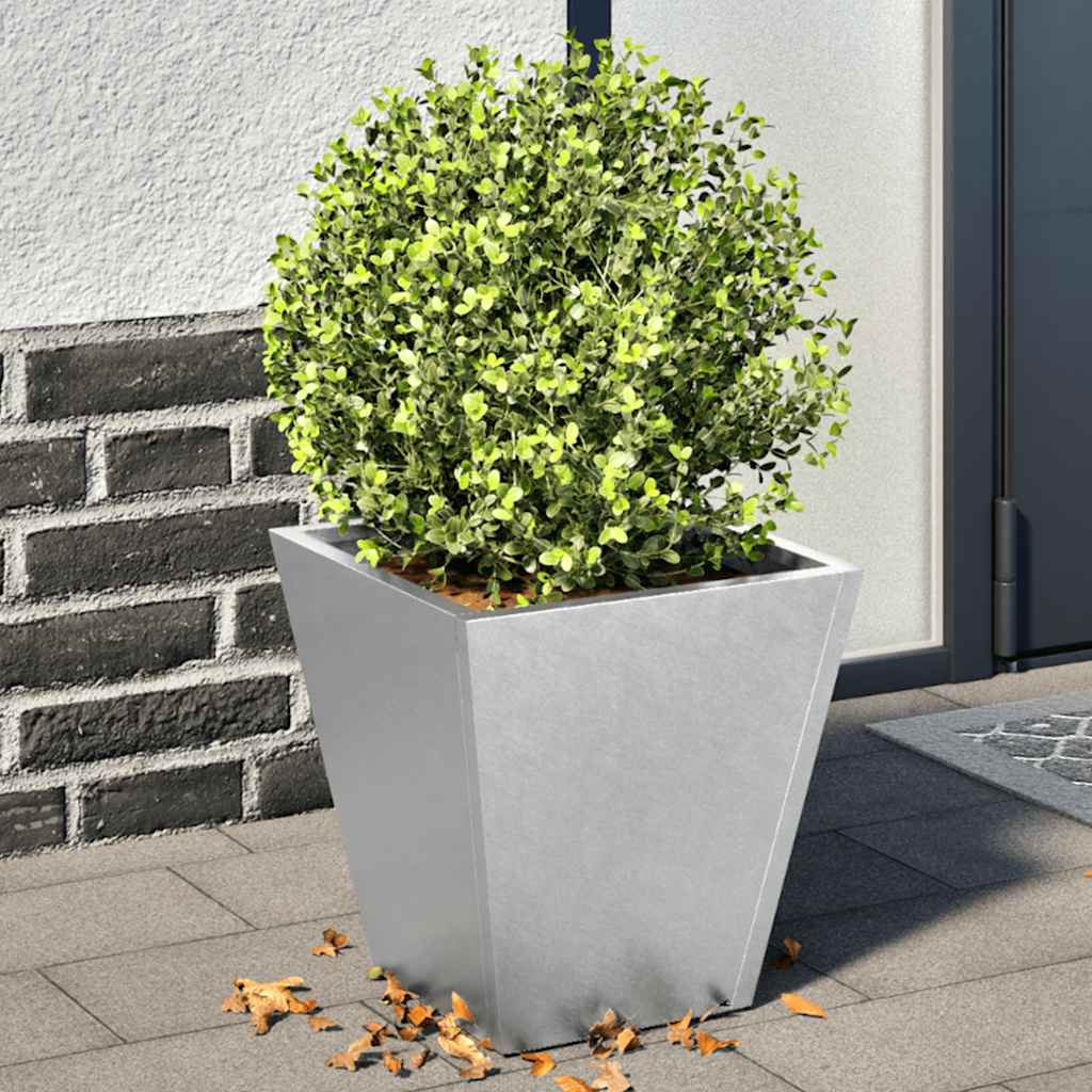 vidaXL Pflanzkübel 2 Stk. 30x30x30 cm Verzinkter Stahl