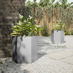 vidaXL Garten-Pflanzgefäße 2Stk.Sechseckig 46x40x45cm Verzinkter Stahl