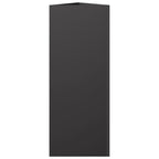 vidaXL Pflanzkübel Schwarz Dreieckig 30x26x75 cm Stahl