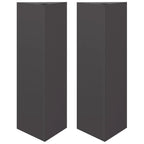 vidaXL Pflanzkübel 2 Stk. Schwarz Dreieckig 30x26x75 cm Stahl