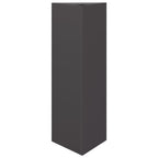 vidaXL Pflanzkübel 2 Stk. Schwarz Dreieckig 30x26x75 cm Stahl