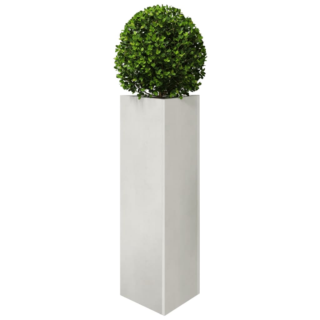 vidaXL Pflanzkübel 2 Stk. Dreieckig 30x26x75 cm Edelstahl