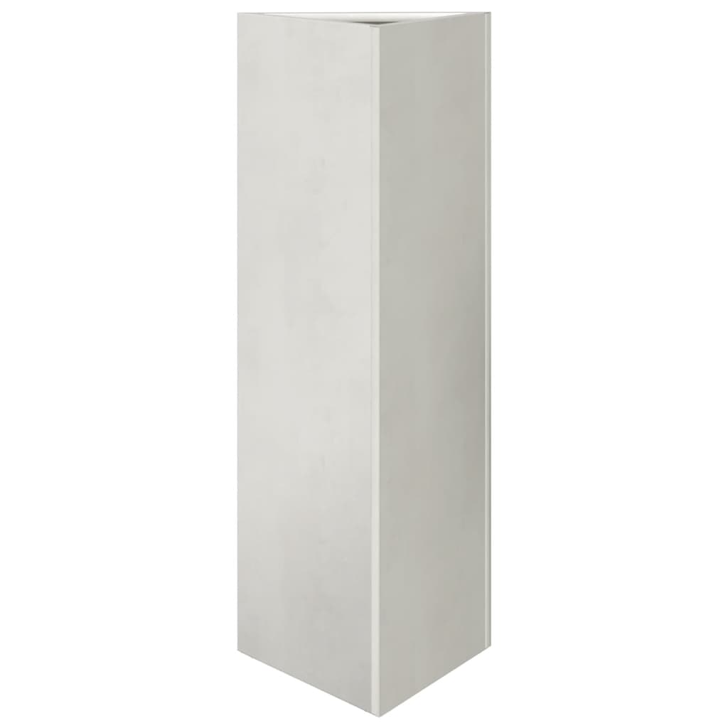 vidaXL Pflanzkübel 2 Stk. Dreieckig 30x26x75 cm Edelstahl