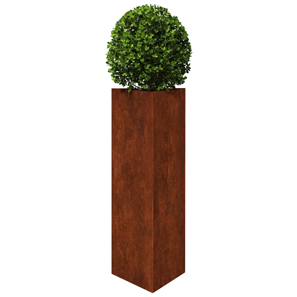 vidaXL Pflanzkübel 2 Stk. Dreieckig 30x26x75 cm Wetterfester Stahl