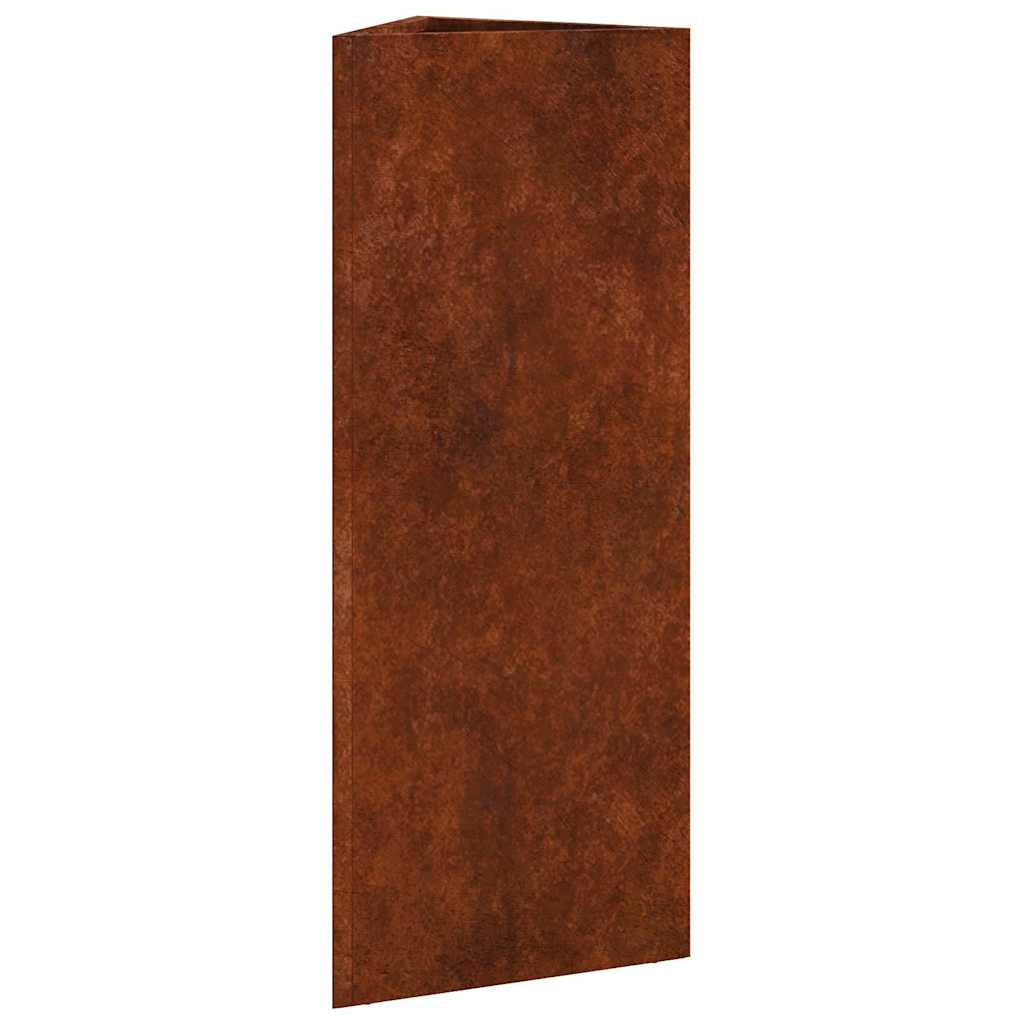 vidaXL Pflanzkübel 2 Stk. Dreieckig 30x26x75 cm Wetterfester Stahl