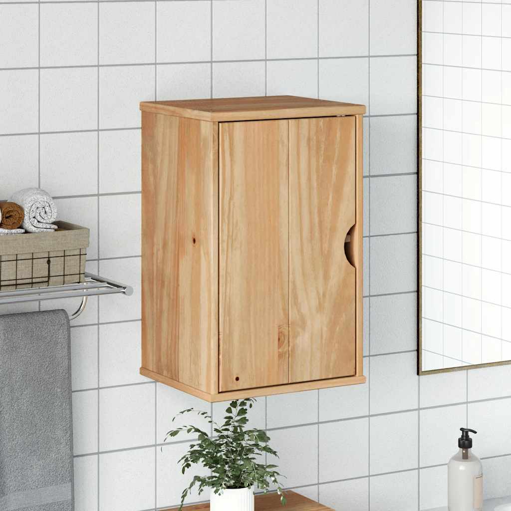 vidaXL Bad-Wandschrank OTTA 35x30x55 cm Massivholz Kiefer