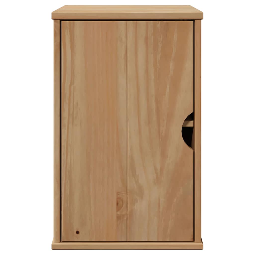 vidaXL Bad-Wandschrank OTTA 35x30x55 cm Massivholz Kiefer