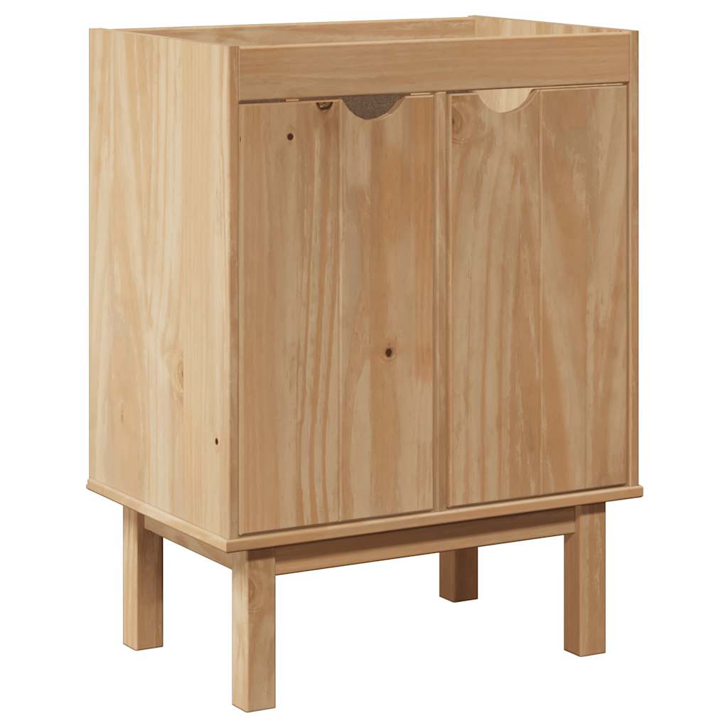 vidaXL Waschbeckenschrank OTTA 59x40x80 cm Massivholz Kiefer