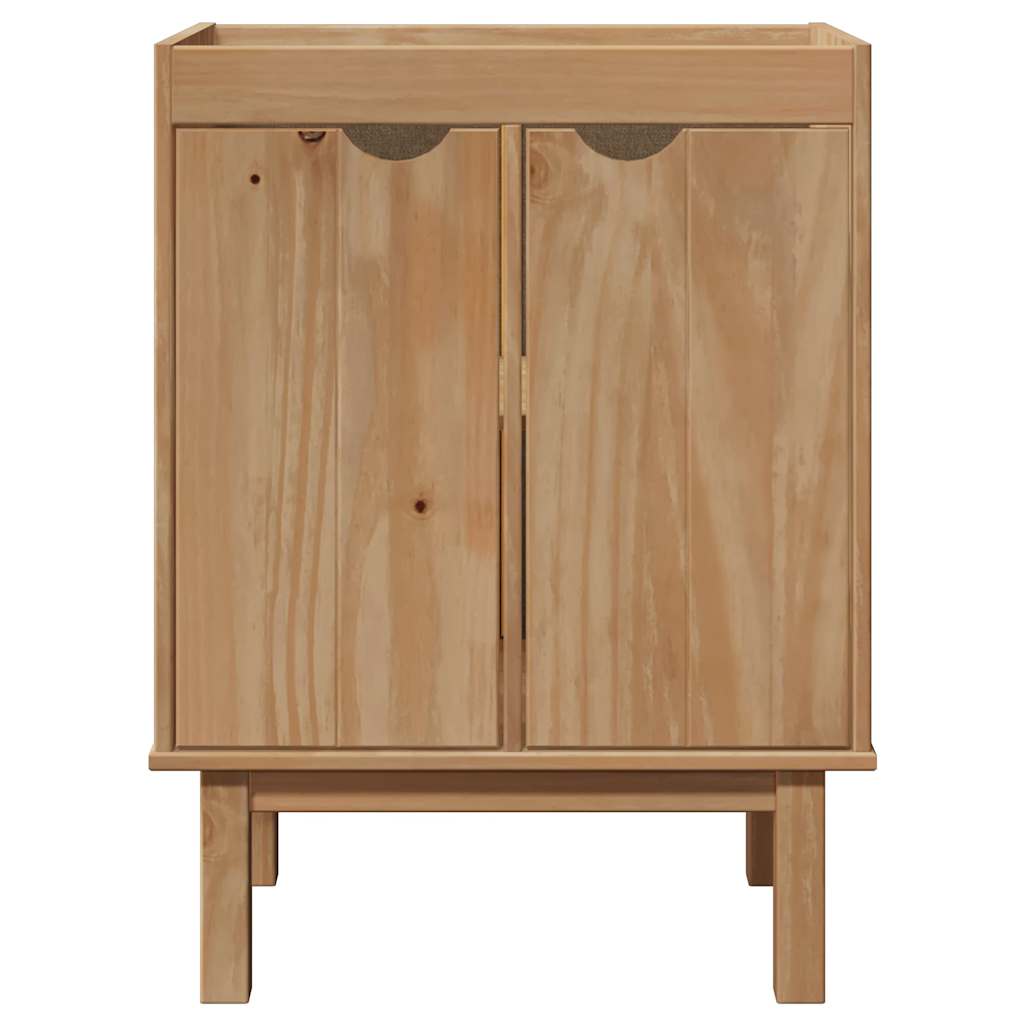 vidaXL Waschbeckenschrank OTTA 59x40x80 cm Massivholz Kiefer