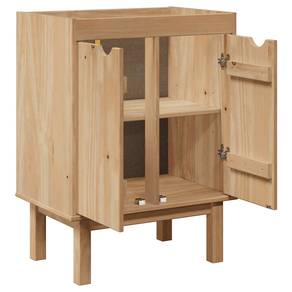 vidaXL Waschbeckenschrank OTTA 59x40x80 cm Massivholz Kiefer