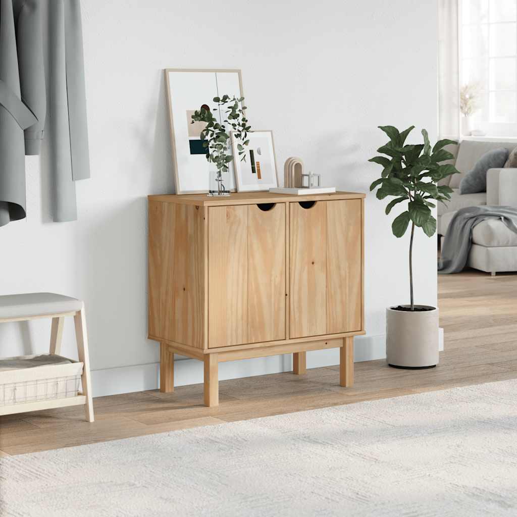 vidaXL Flurschrank OTTA 75x40x75 cm Massivholz Kiefer