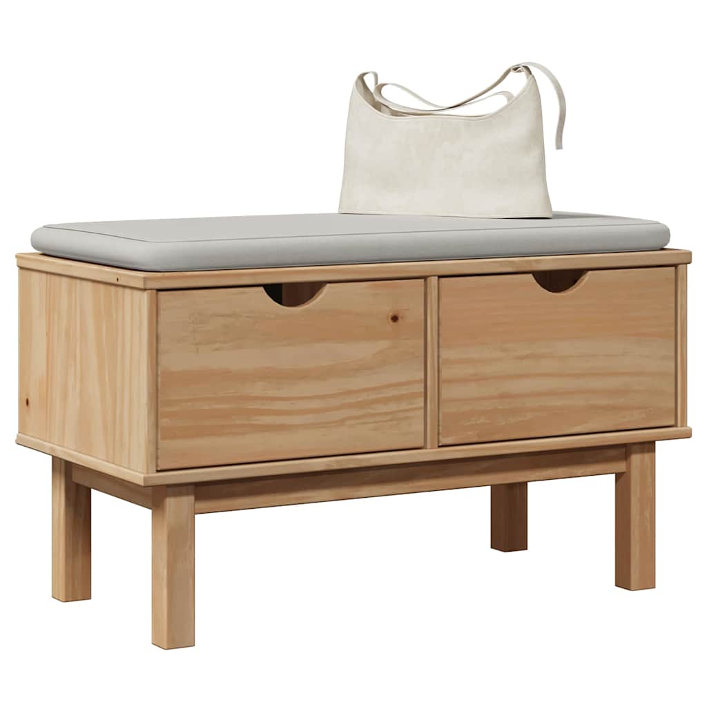 vidaXL Flurbank OTTA 80x40x45 cm Massivholz Kiefer