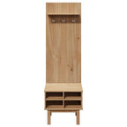vidaXL Flurgarderobe OTTA 50x40x160 cm Massivholz Kiefer