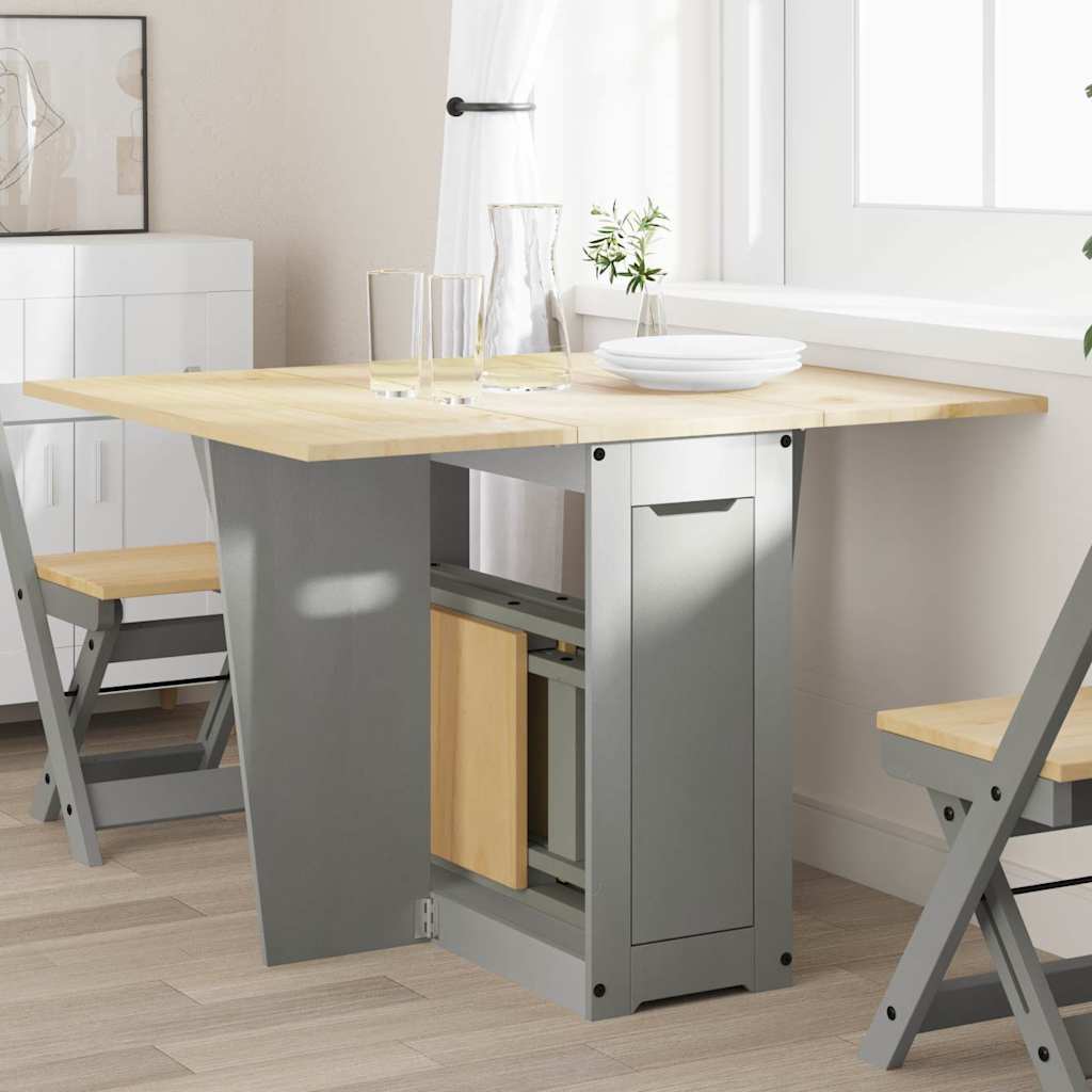 vidaXL Butterfly-Esstisch Klappbar Corona Weiß Massivholz Kiefer