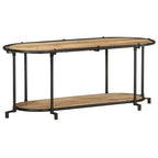 vidaXL TV-Regal 100x42x40 cm Raues Mangoholz
