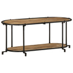 vidaXL TV-Regal 100x42x40 cm Raues Mangoholz