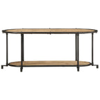 vidaXL TV-Regal 100x42x40 cm Raues Mangoholz