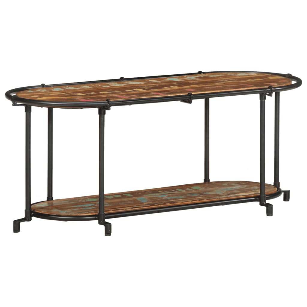 vidaXL TV-Regal 100x42x40 cm Altholz Massiv