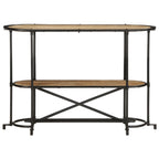 vidaXL Konsolentisch 110x42x76 cm Raues Mangoholz