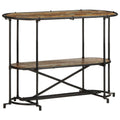 vidaXL Konsolentisch 110x42x76 cm Altholz Massiv
