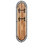 vidaXL Wandgarderoben mit 4 Haken 2 Stk. Massivholz Akazie