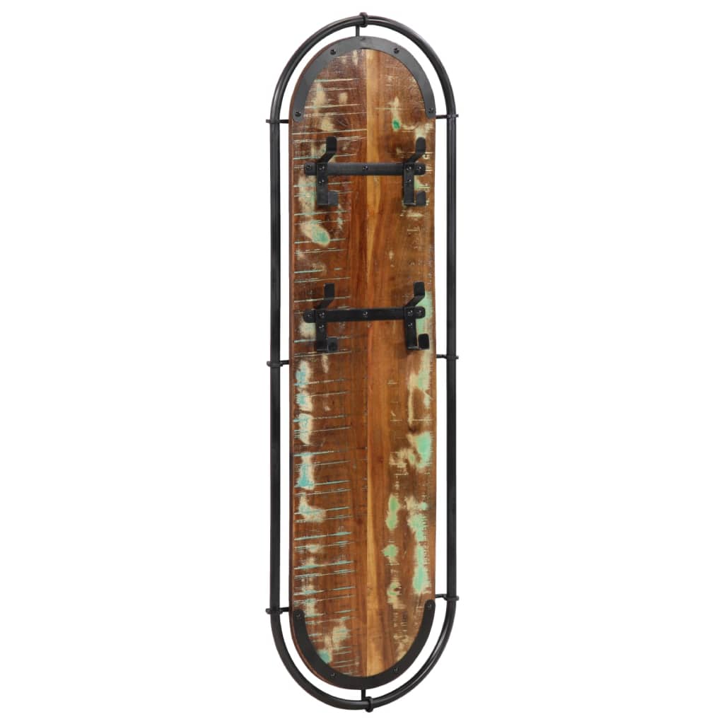 vidaXL Wandgarderoben mit 4 Haken 2 Stk. Altholz Massiv