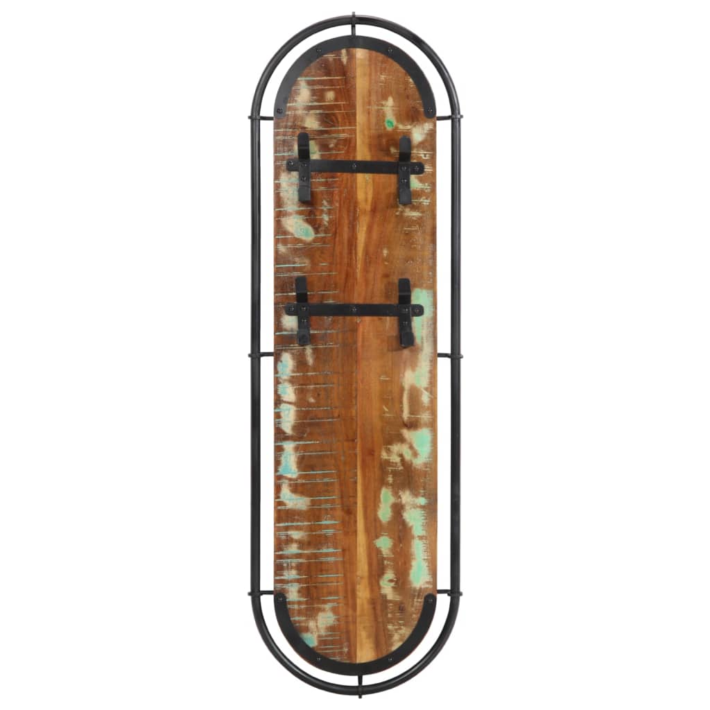 vidaXL Wandgarderoben mit 4 Haken 2 Stk. Altholz Massiv