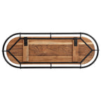 vidaXL Wandgarderobe mit 5 Haken Massivholz Akazie
