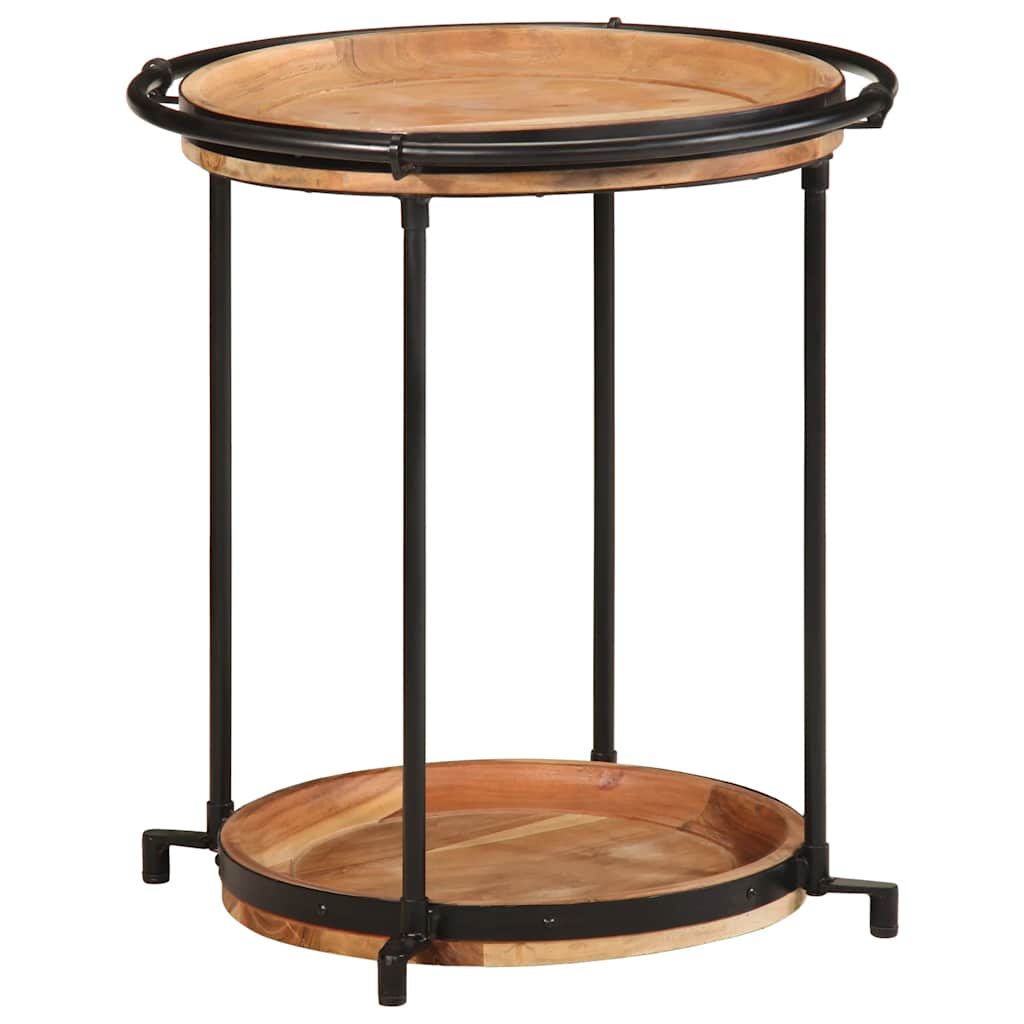 vidaXL Beistelltisch Ø55x60 cm Massivholz Akazie