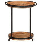 vidaXL Beistelltisch Ø55x60 cm Massivholz Akazie
