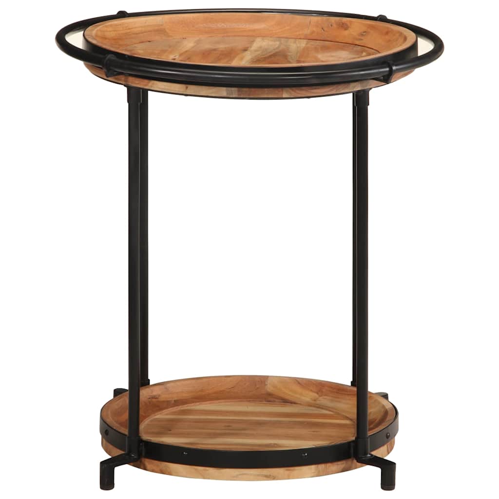 vidaXL Beistelltisch Ø55x60 cm Massivholz Akazie