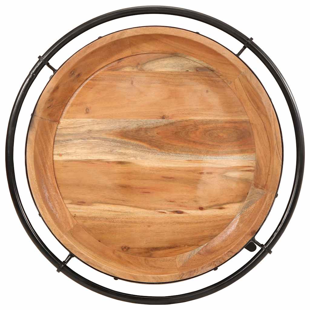vidaXL Beistelltisch Ø55x60 cm Massivholz Akazie