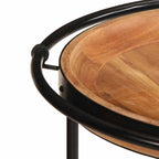 vidaXL Beistelltisch Ø55x60 cm Massivholz Akazie
