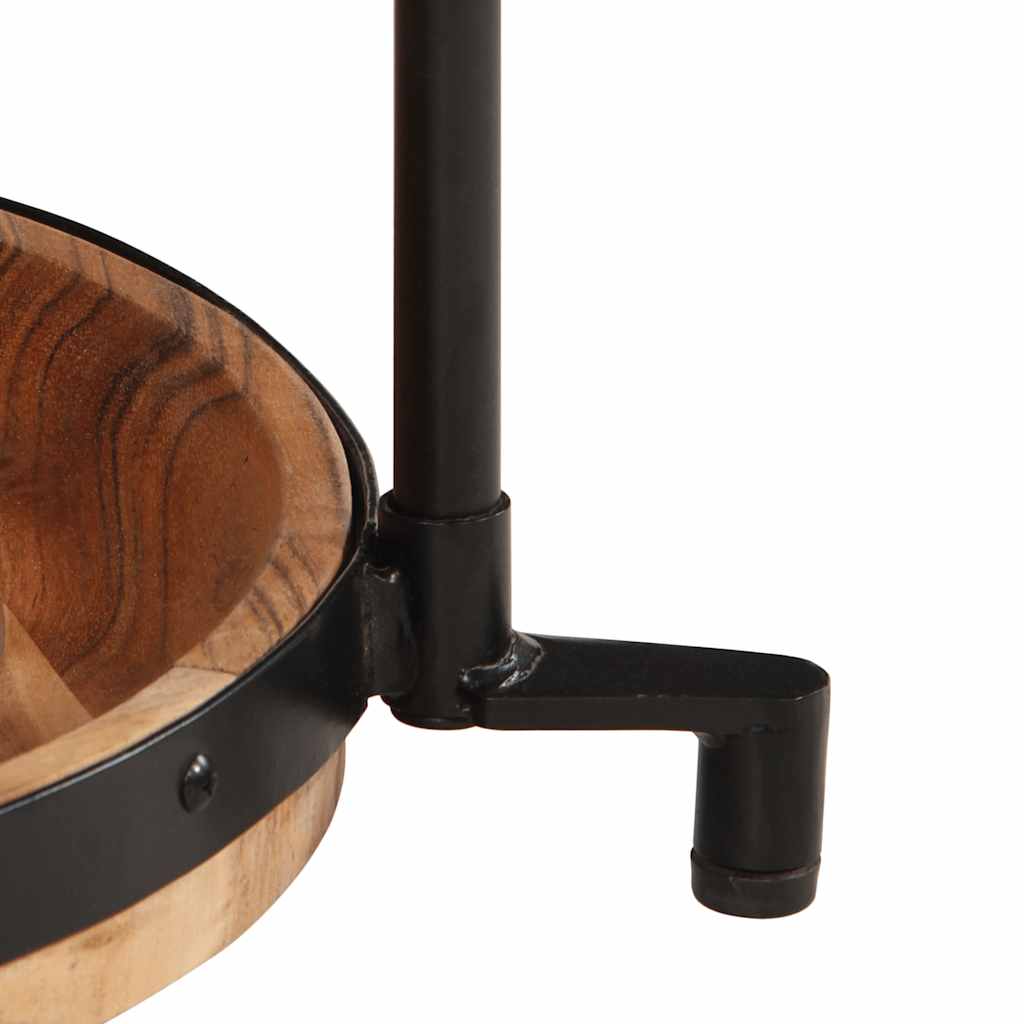 vidaXL Beistelltisch Ø55x60 cm Massivholz Akazie