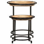 vidaXL 2-tlg. Beistelltisch-Set Massivholz Mango