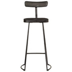vidaXL Barhocker 2 Stk. Schwarz 49x43x103 cm Mango Massivholz