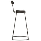 vidaXL Barhocker 2 Stk. Schwarz 49x43x103 cm Mango Massivholz