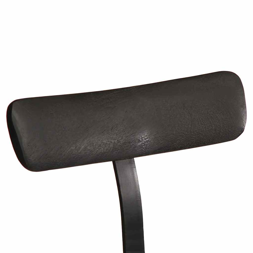 vidaXL Barhocker 2 Stk. Schwarz 49x43x103 cm Mango Massivholz