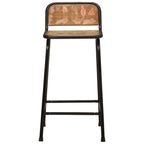 vidaXL Barhocker 2 Stk. 46x35,5x80 cm Altholz Massivholz