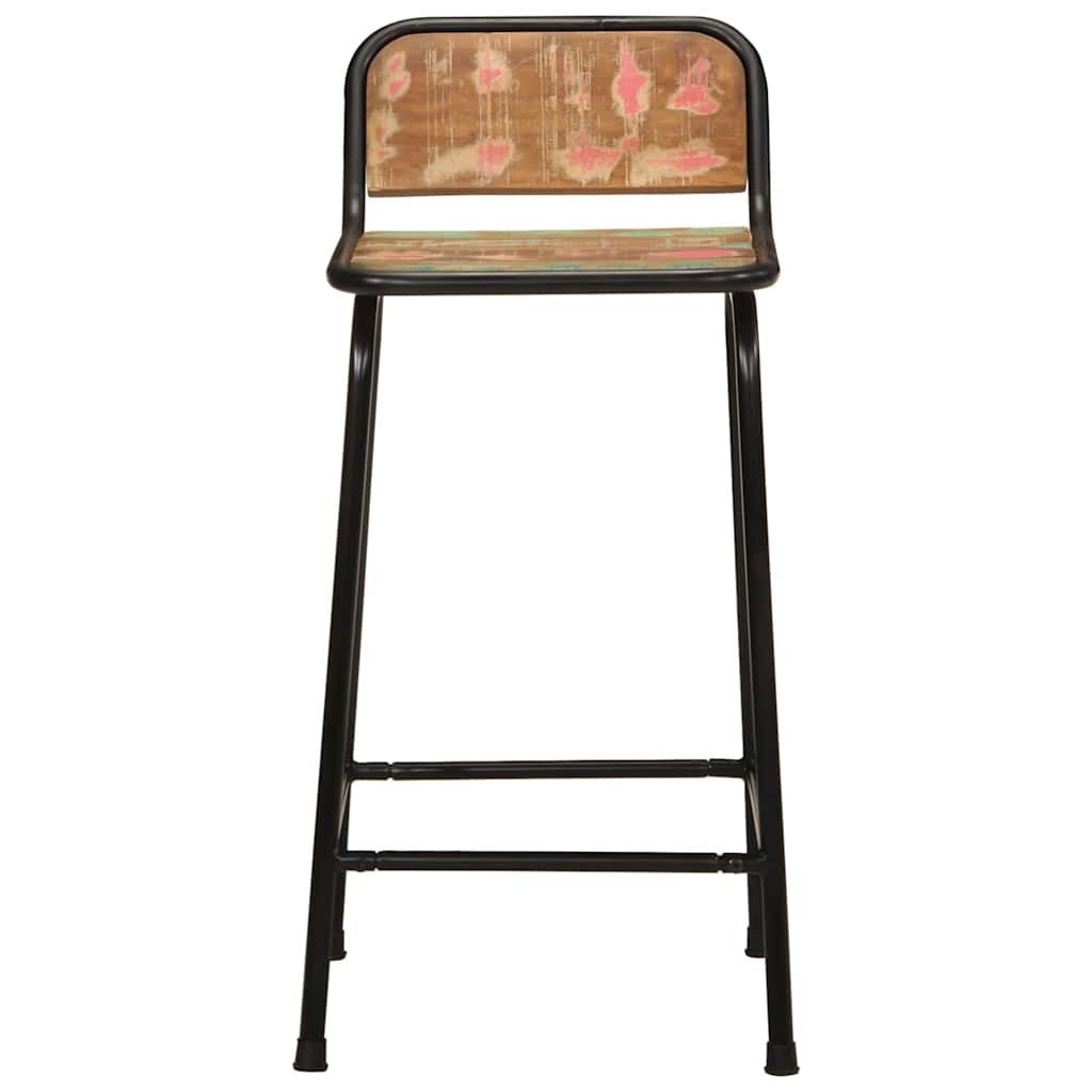 vidaXL Barhocker 4 Stk. 46x35,5x80 cm Altholz Massivholz