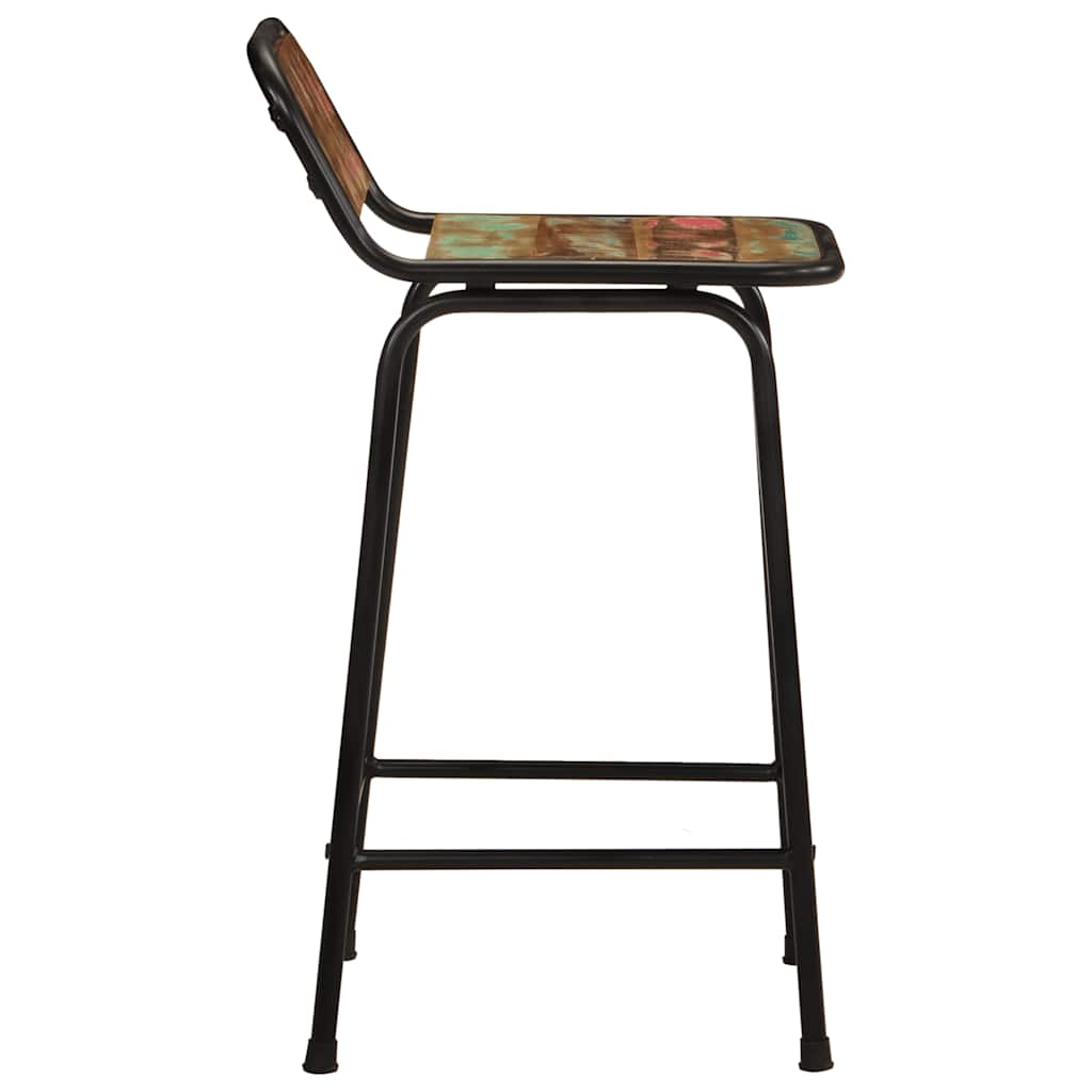 vidaXL Barhocker 4 Stk. 46x35,5x80 cm Altholz Massivholz