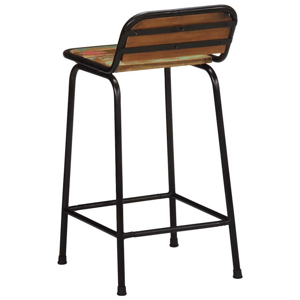 vidaXL Barhocker 4 Stk. 46x35,5x80 cm Altholz Massivholz